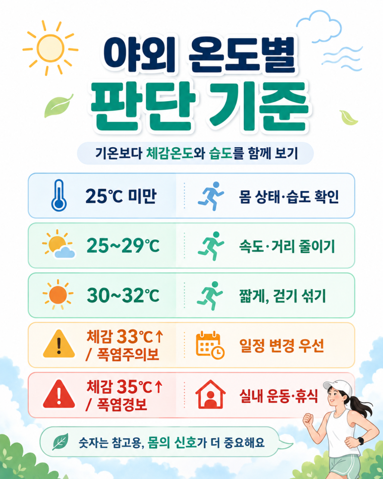 오늘 달릴지 30초 체크